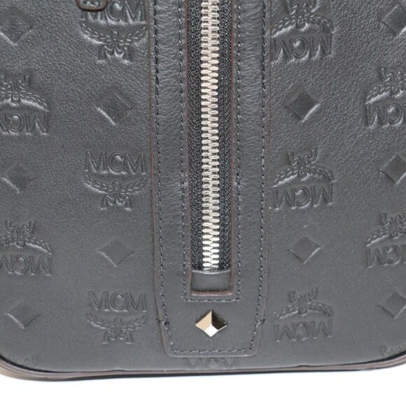 MCM Calfskin Ottomar Monogram Essential Boston Bag - Picture 5 of 15